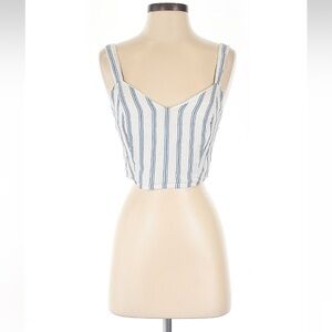Forever 21 Striped Blue and White Women's Top size small